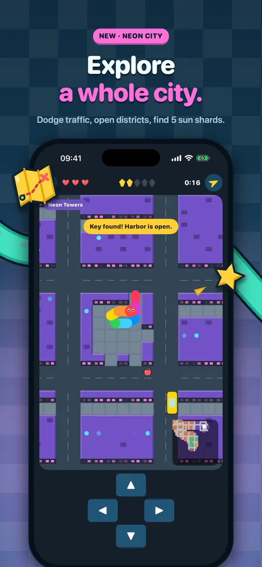 Snake Arena: explore Neon City